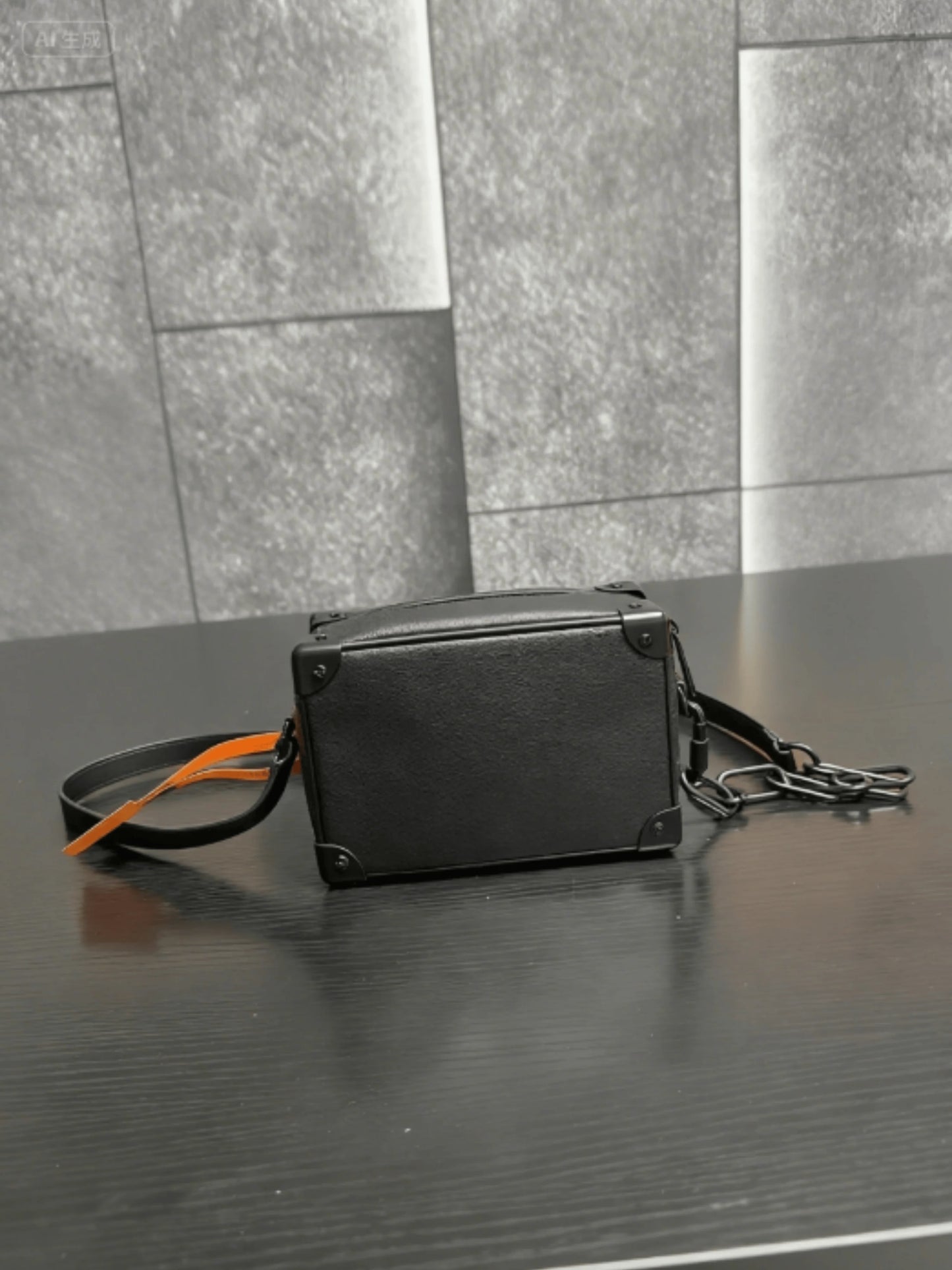 202 Men Box Bag New Retro Fashion Classic Versatile Simple Casual Hard Handsome Men Bag 18*12cm