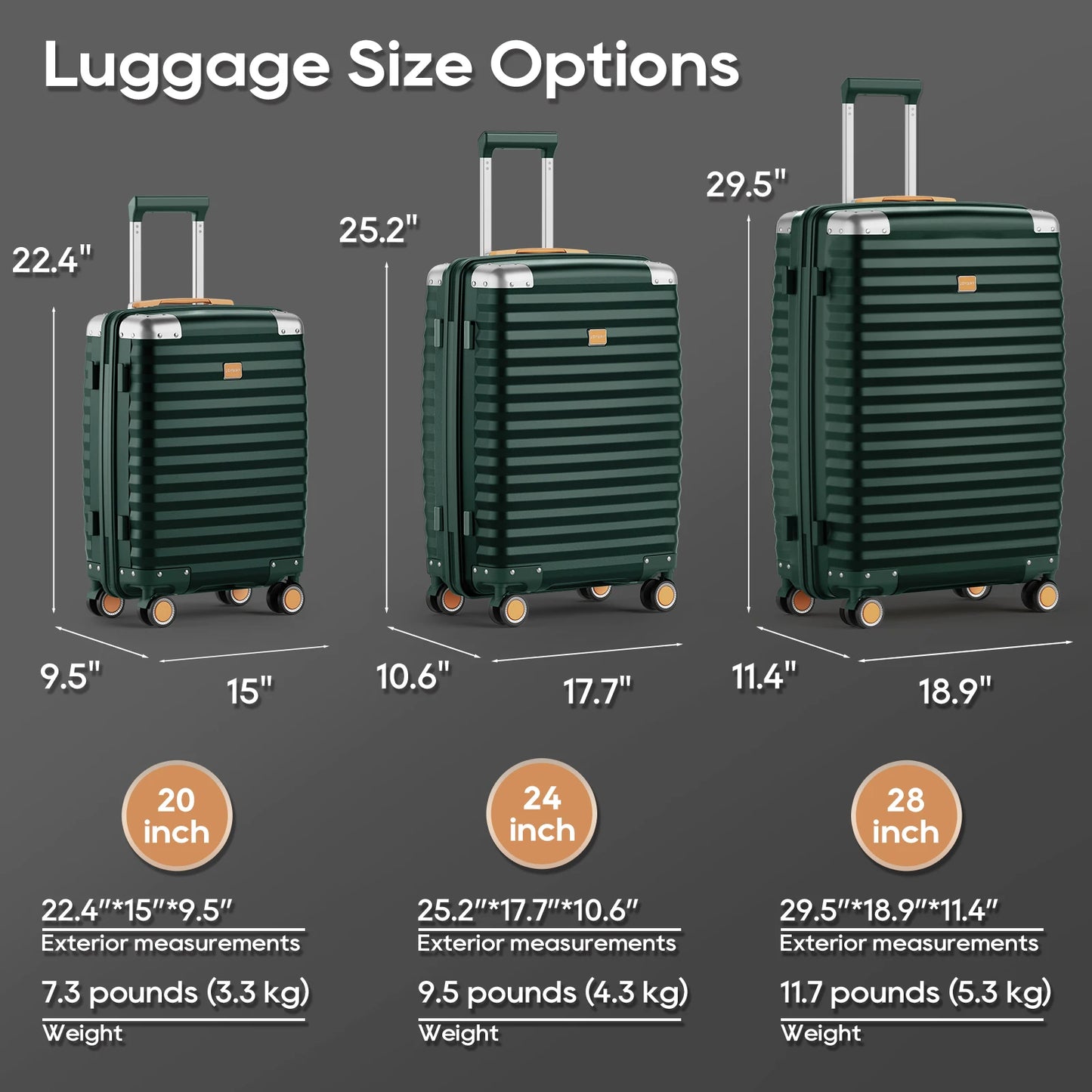 Joyway Carry on Luggage Airline Approved with Spinner Wheels, 20 Inch Lightweight Hard Shell Carry-on Suitcase with Tsa Lock