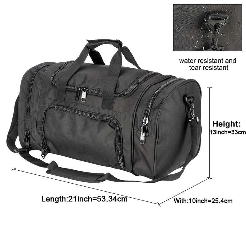 Lightweight Sports Travel Duffel Bag for Men and Women carry-on luggage Gym Bag with Shoes Compartment for Women & Men