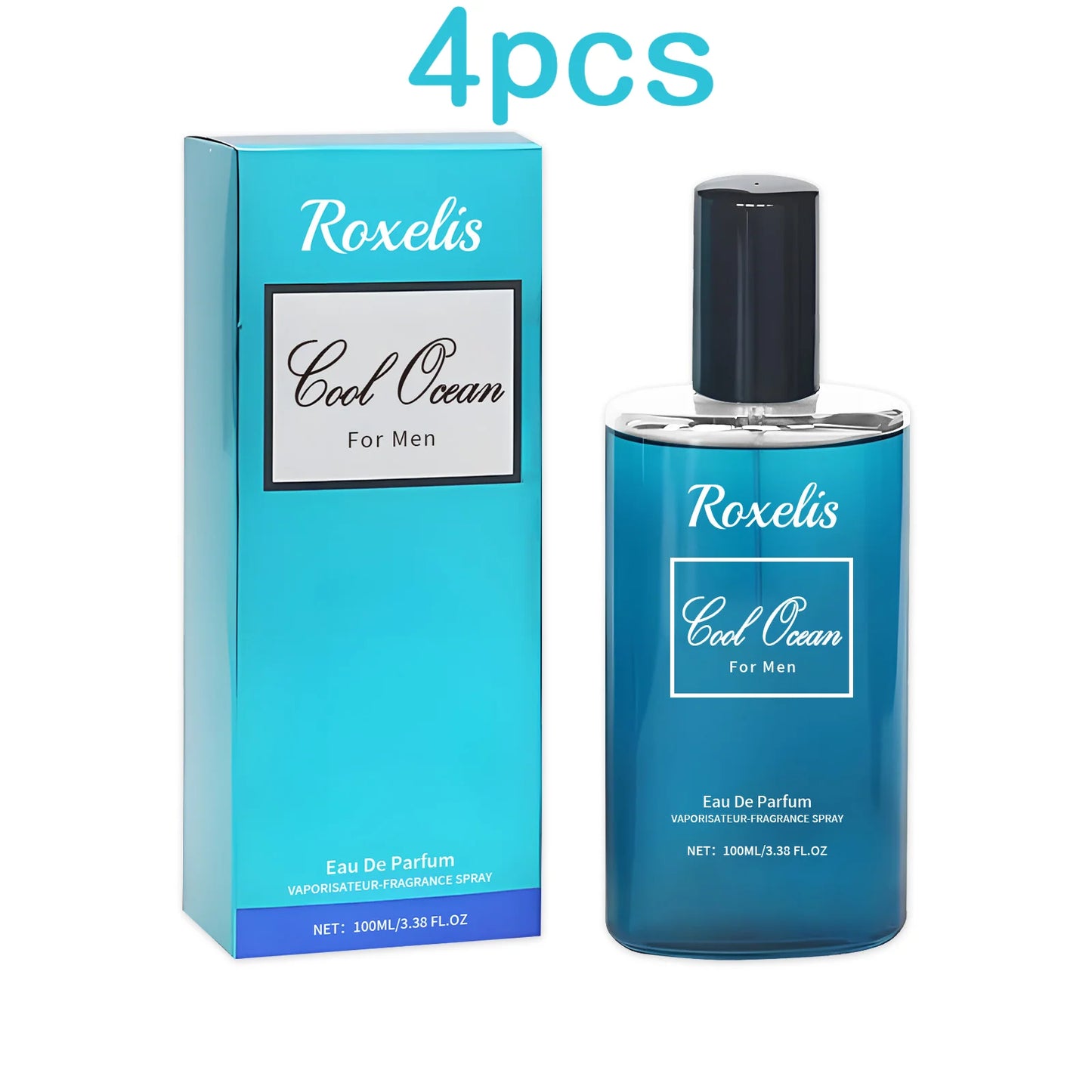 Roxelis 100ml Cologne Men Perfume Fresh Body Lasting Fragrance Confidence Boost Pheromone Release Charm Flirting Dating Perfume