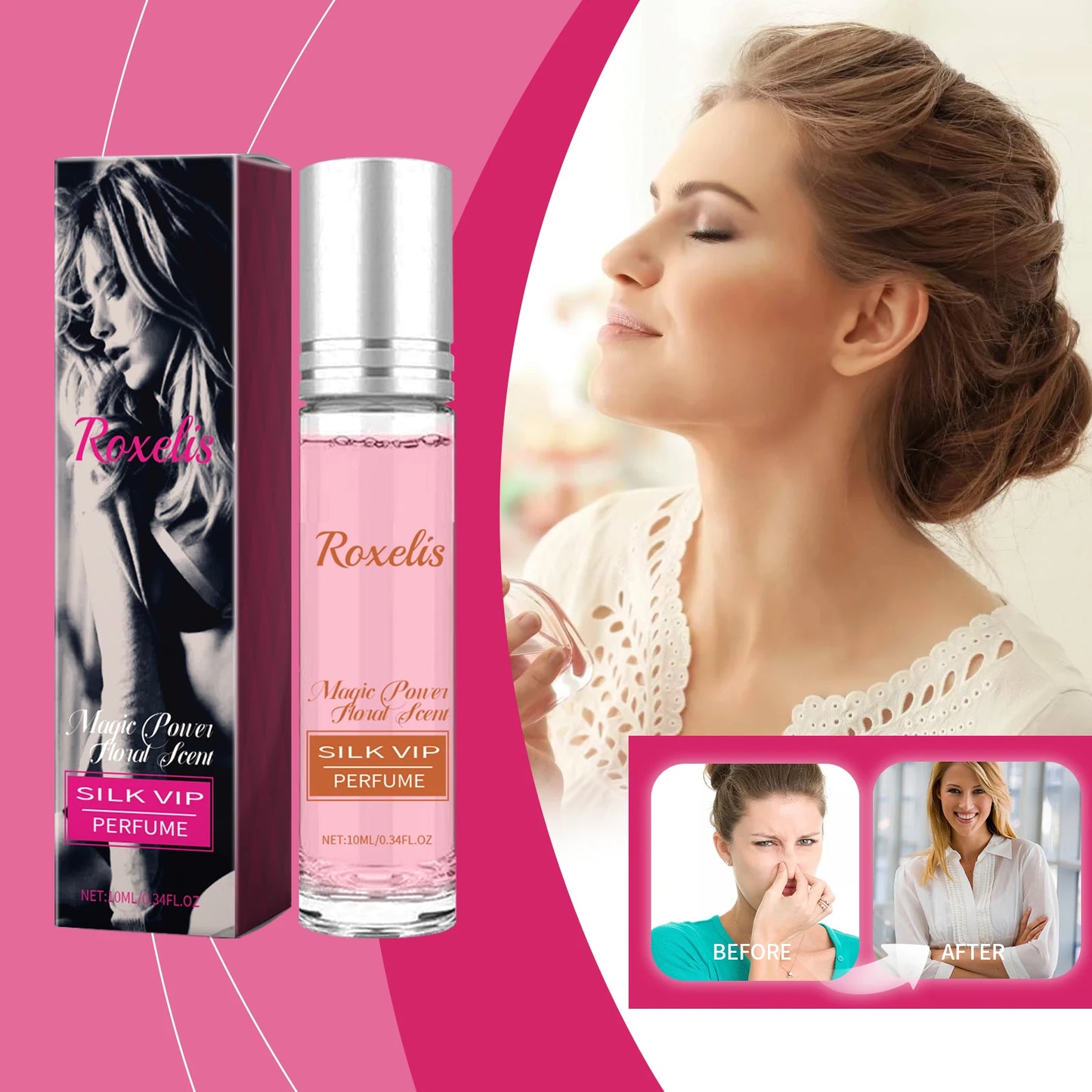 Roxelis Ball Floral Perfume Last Fragrance Portable Perfume Charming Charm Perfume Pheromone Fragrance Perfume Charm Fragrance