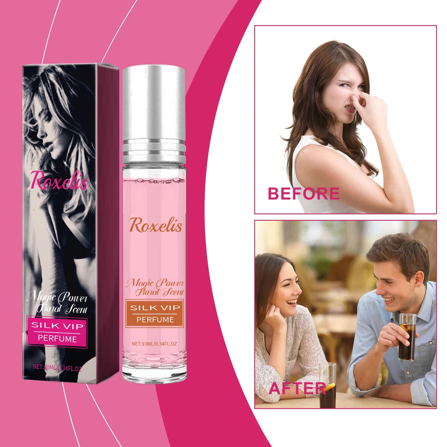 Roxelis Ball Floral Perfume Last Fragrance Portable Perfume Charming Charm Perfume Pheromone Fragrance Perfume Charm Fragrance