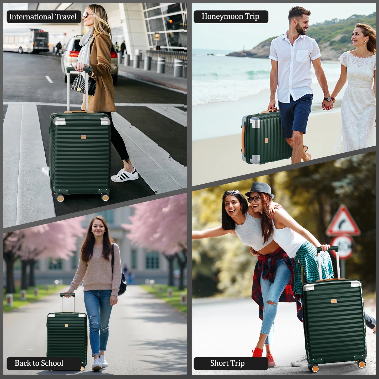 Joyway Carry on Luggage Airline Approved with Spinner Wheels, 20 Inch Lightweight Hard Shell Carry-on Suitcase with Tsa Lock
