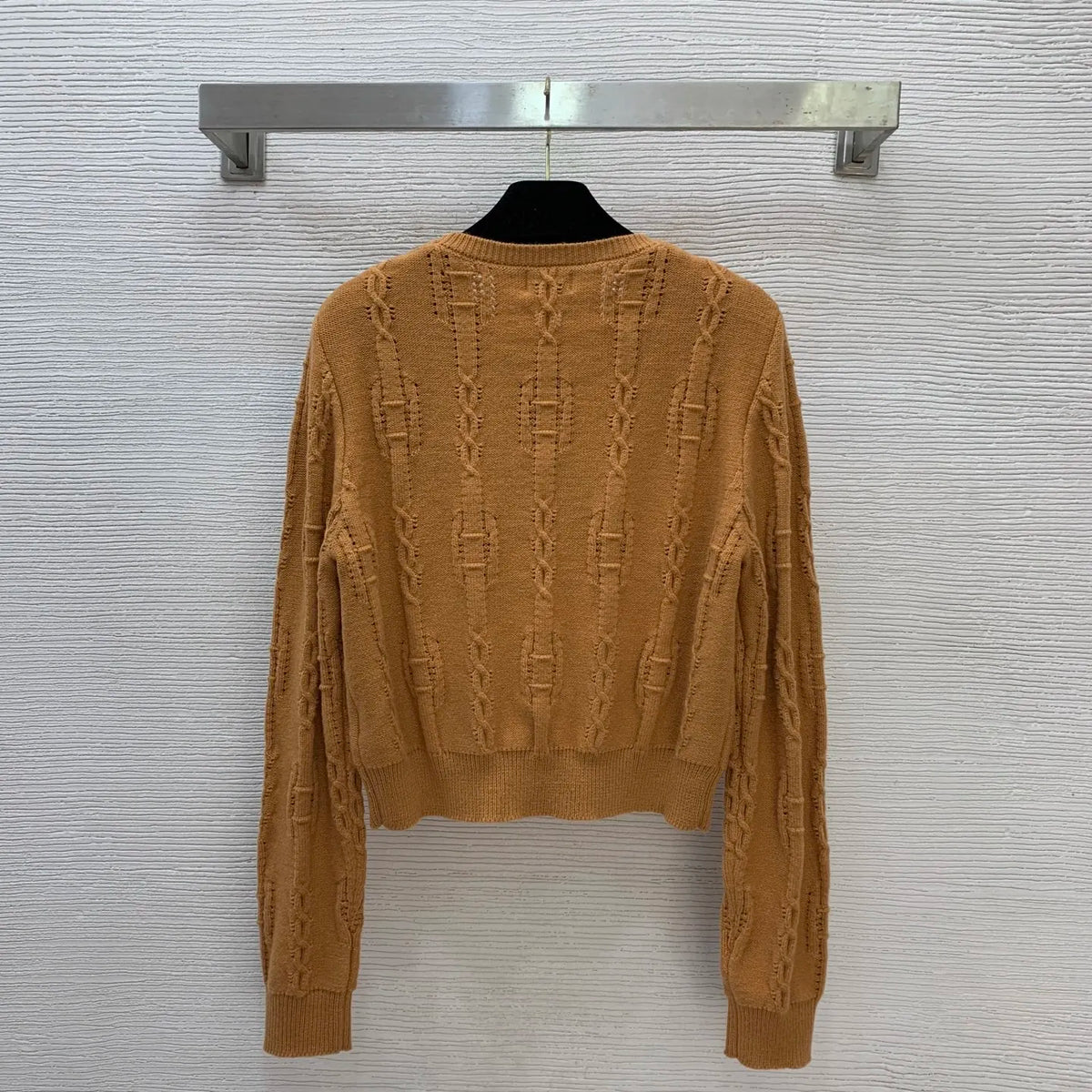 High-quality autumn and winter women's short-length versatile pullover long-sleeved knitted shirt top SU244