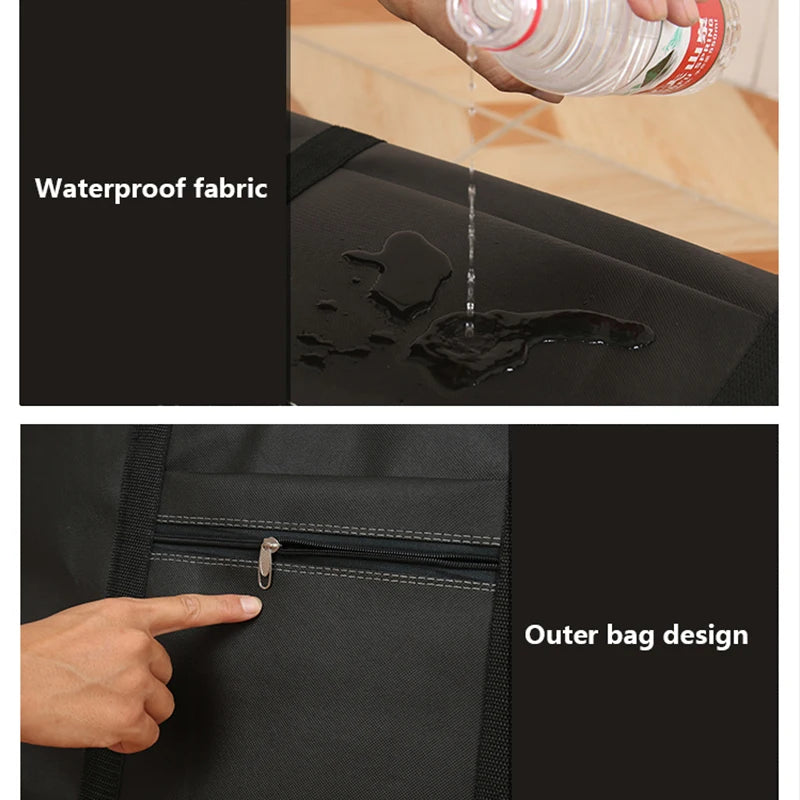 New Portable Thickening Travel Bag Large Capacity Clothes Storage Bags Foldable Dustproof Clothing Luggage Bag Big Moving Bags