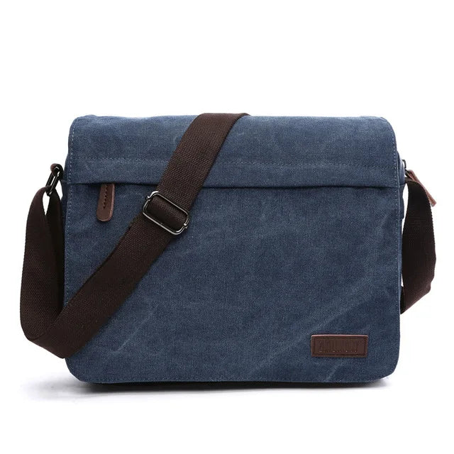 Men's Sidebag For Business Crossbody Bag Fashion Korean Version Men's Canvas Large Capacity Single Shoulder Messenger Bag