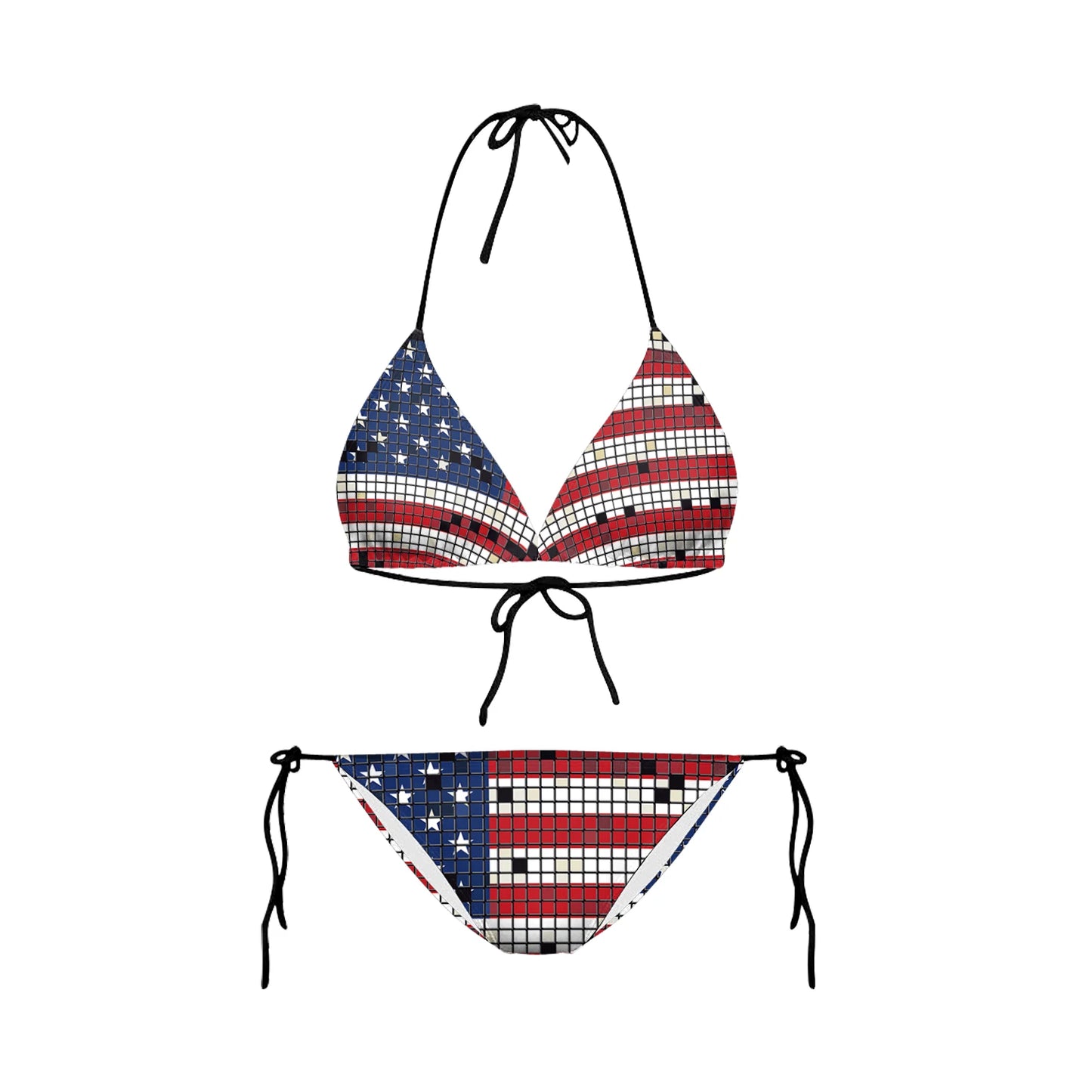 2023 Bikinis Mujer Women Bikinis Swimwear Beach Wear American Flag Bikini 3D Printed Sexy Swimsuit Bathing Suits