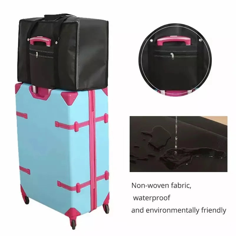 New Portable Thickening Travel Bag Large Capacity Clothes Storage Bags Foldable Dustproof Clothing Luggage Bag Big Moving Bags