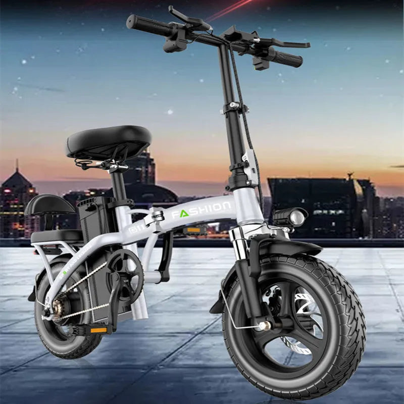 Folding Electric Bicycle with Lithium Battery, 40 W, 40 W, 42V, 30Ah, 400W, ATV Cruiser Electric Bicycle, 120km
