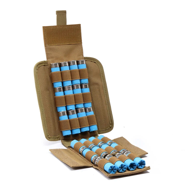 Waterproof Anti-corrosion 25 Round 12GA 12 Gauge Magazine Pouch Bags Tactical Hunting Shells Package CS Rifile Shooting Bags
