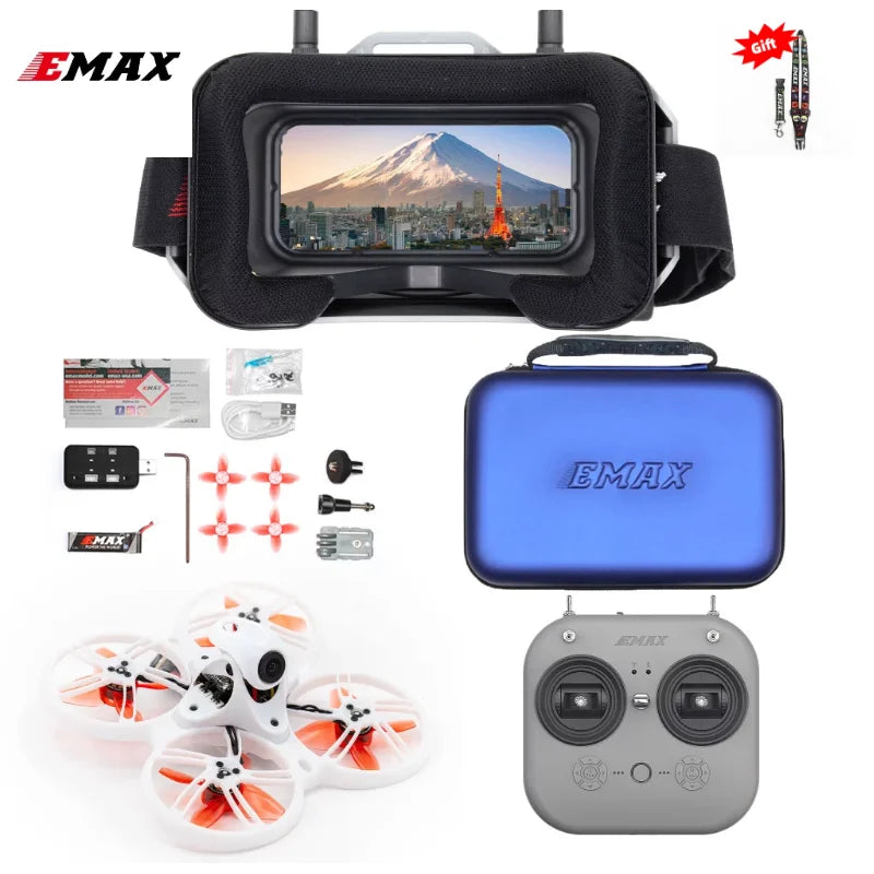 Emax Tinyhawk III 3 RTF Kit FPV Racing Drone F4 15000KV RunCam Nano 4 25-100-200mW VTX 1S-2S FrSky D8 RC Airplane Quadcopter