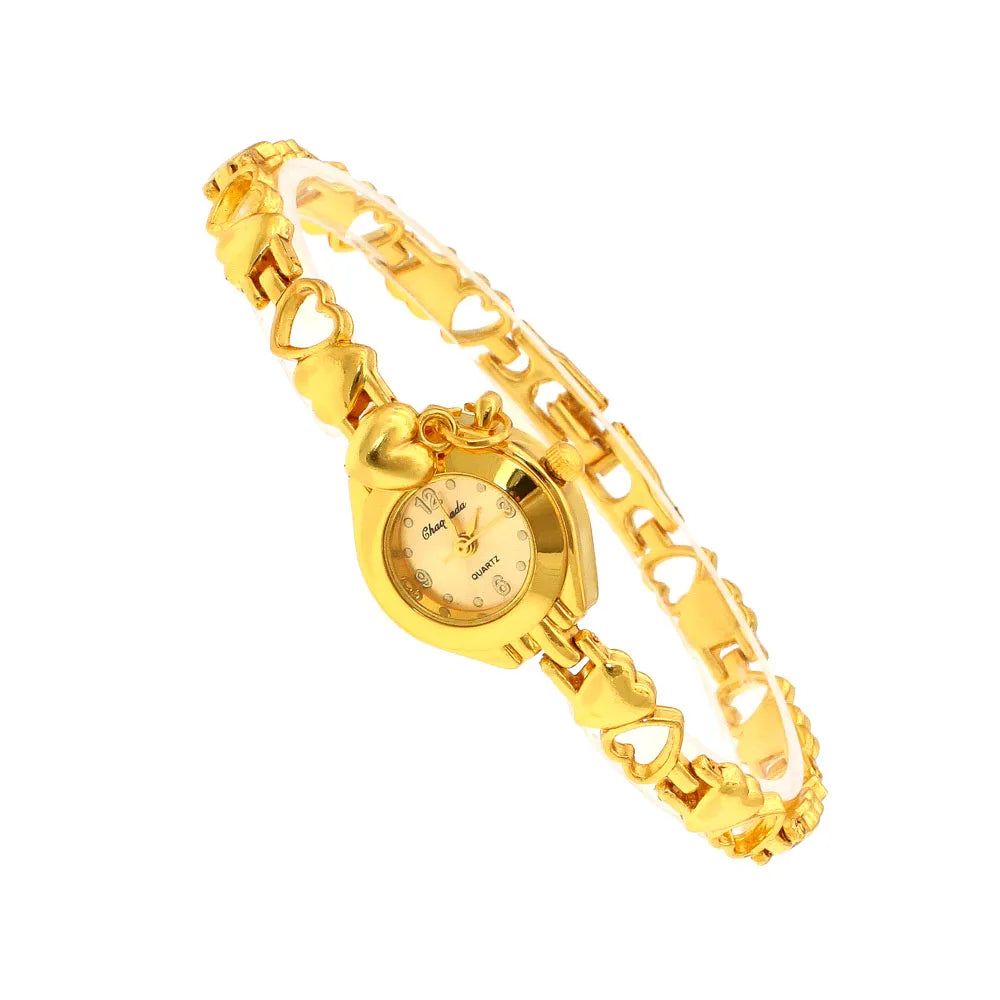 New Women Bracelet Watch Mujer Golden Relojes Small Dial Quartz Watch Popular Wristwatch Hour female ladies elegant watches