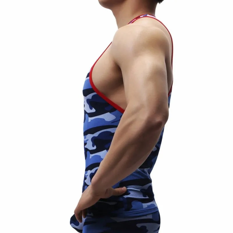 Men's Shirt Men Clothing Tank Top Camouflage Ropa Hombre Musculation Soft Gym Clothing Debardeur Homme Bodybuilding Shirt