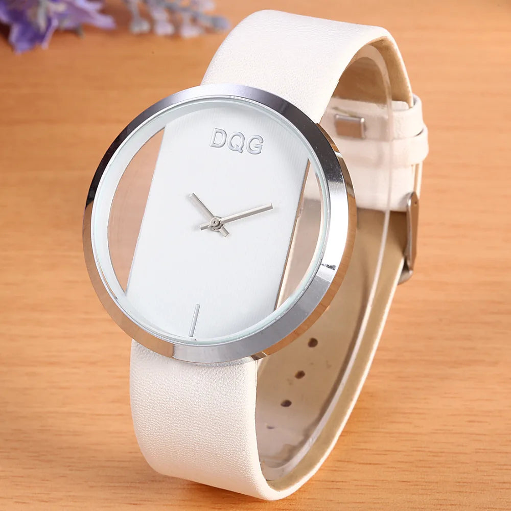 Women Watches 2025 Luxury Transparent Elegant Casual Quartz Watch Women Strap Relogios Feminino Ladies Wrist Watch Red Clock Hot