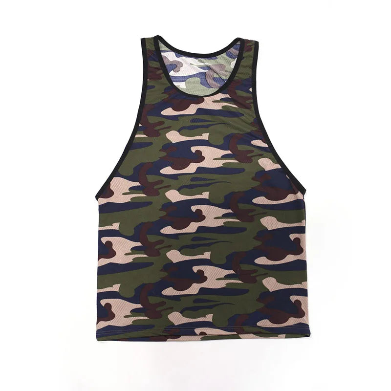 Men's Shirt Men Clothing Tank Top Camouflage Ropa Hombre Musculation Soft Gym Clothing Debardeur Homme Bodybuilding Shirt