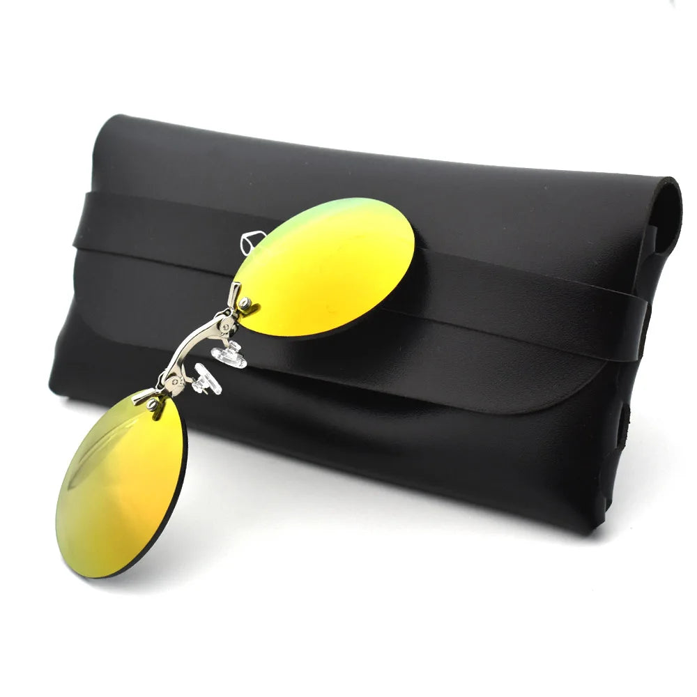 2024 Clip On Nose Sunglasses For Men Brand Designer Retro Hacker Empire Matrix Morpheus Rimless Round Sun Glasses UV400 Shade