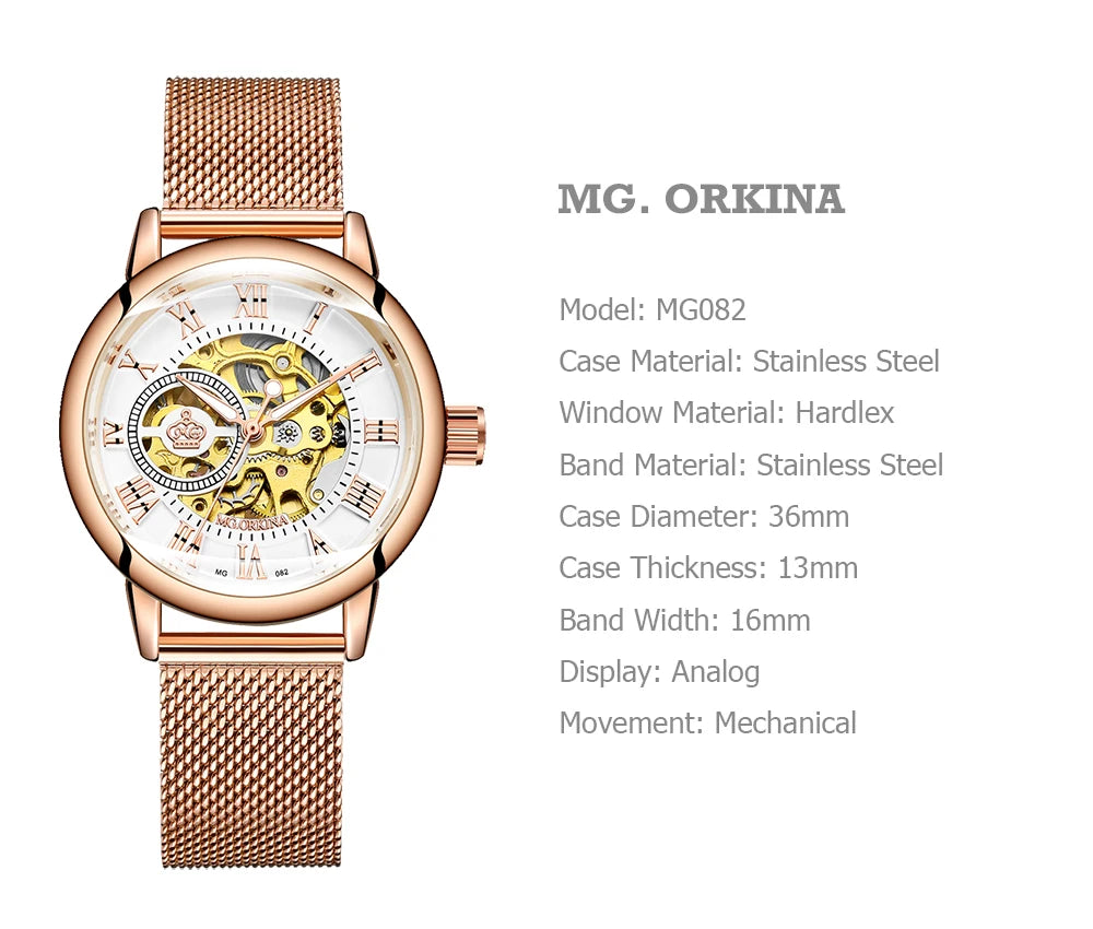 Women's Mechanical Watch High-end Top Brand Luxury Women Fashion Casual All Steel strap Automatic Ladies Watches Zegarek Damski