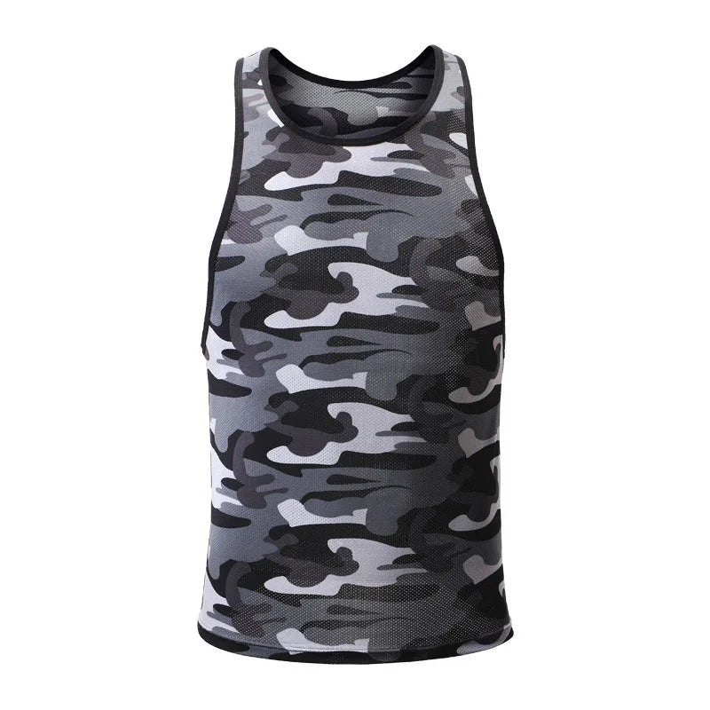 Men's Shirt Men Clothing Tank Top Camouflage Ropa Hombre Musculation Soft Gym Clothing Debardeur Homme Bodybuilding Shirt