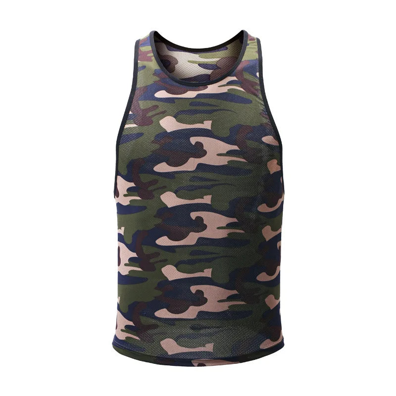 Men's Shirt Men Clothing Tank Top Camouflage Ropa Hombre Musculation Soft Gym Clothing Debardeur Homme Bodybuilding Shirt