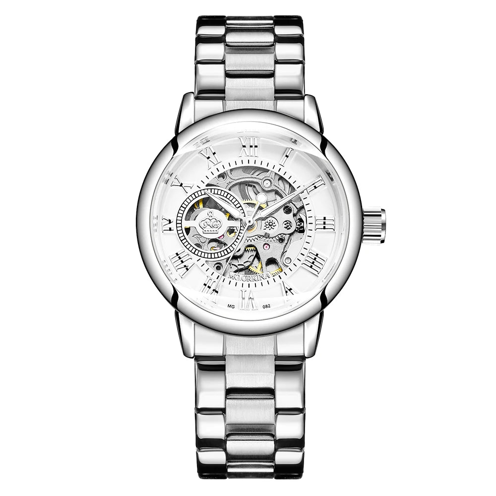Women's Mechanical Watch High-end Top Brand Luxury Women Fashion Casual All Steel strap Automatic Ladies Watches Zegarek Damski