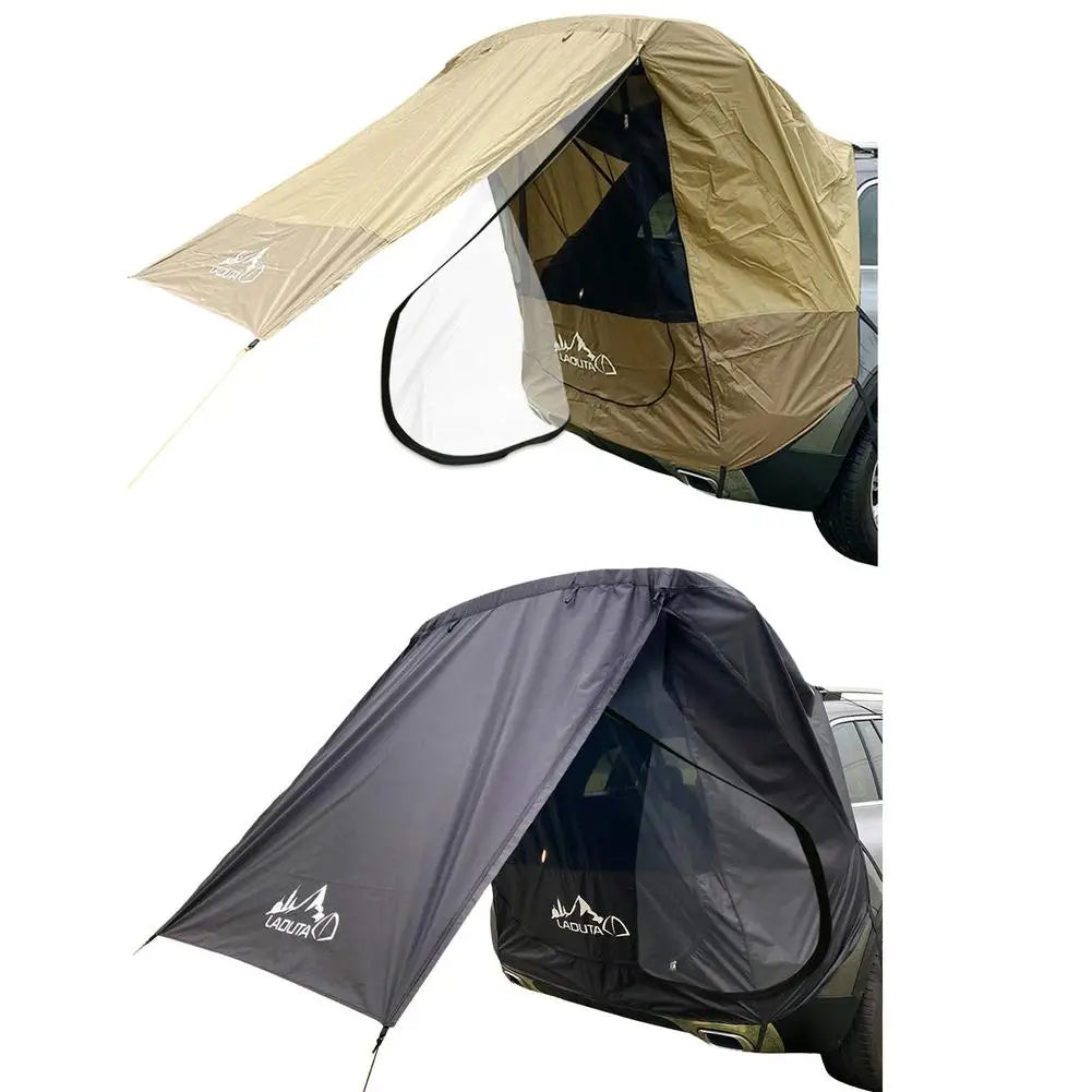Car Trunk Tent Auto Awning Waterproof SUV Car Tail Tent Portable Trunk Sleep Bed Shade Awning For Camping Self-driving Travel