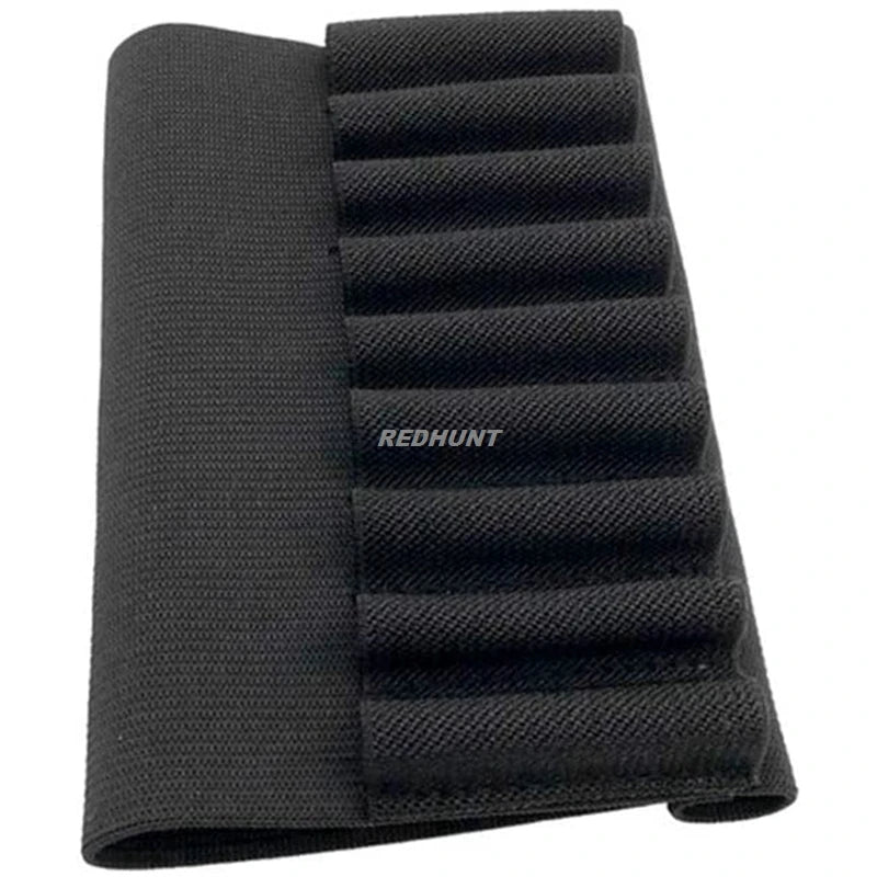 9 Round Buttstock Holder for Rifles .30-30 .308 .30-06 Padded Camo Shell Holder Pouch Bag Right Handed Hunting Accessories
