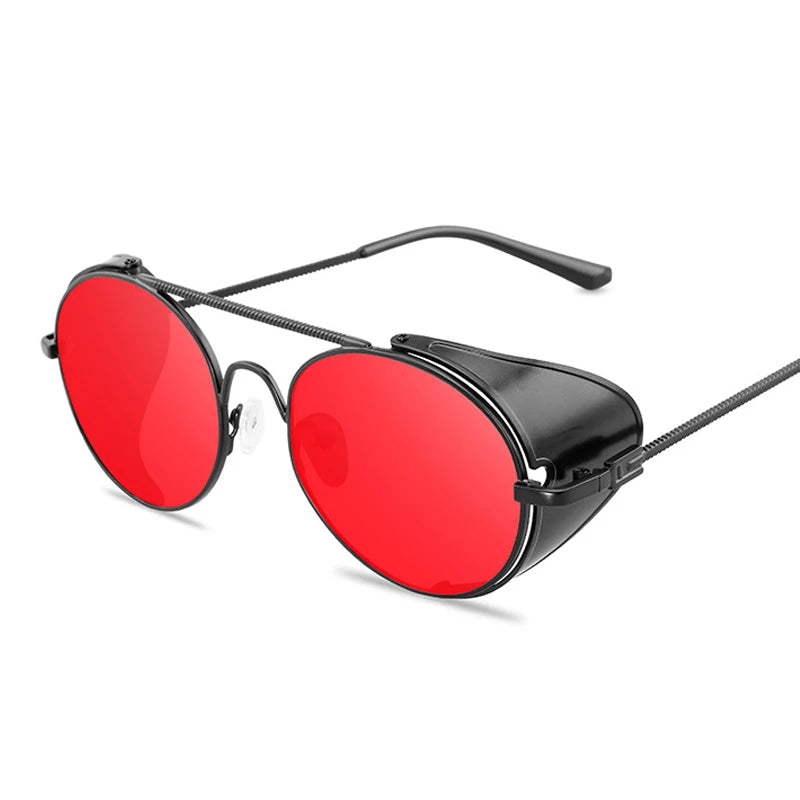 Round Sunglasses Man Woman Brand Designer Vintage Sun Glasses Classic Eyewear For Driving Metal Steampunk Retro Oculos De Sol
