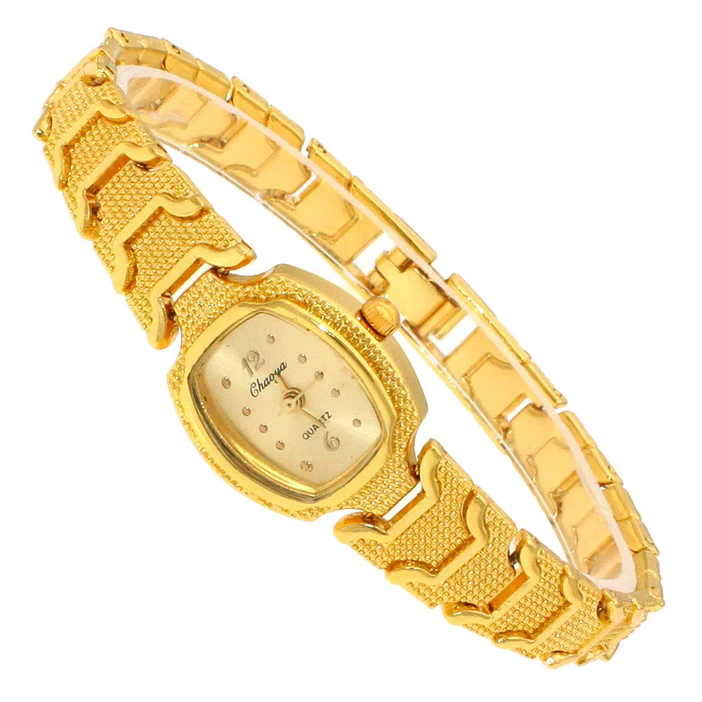 New Women Bracelet Watch Mujer Golden Relojes Small Dial Quartz Watch Popular Wristwatch Hour female ladies elegant watches