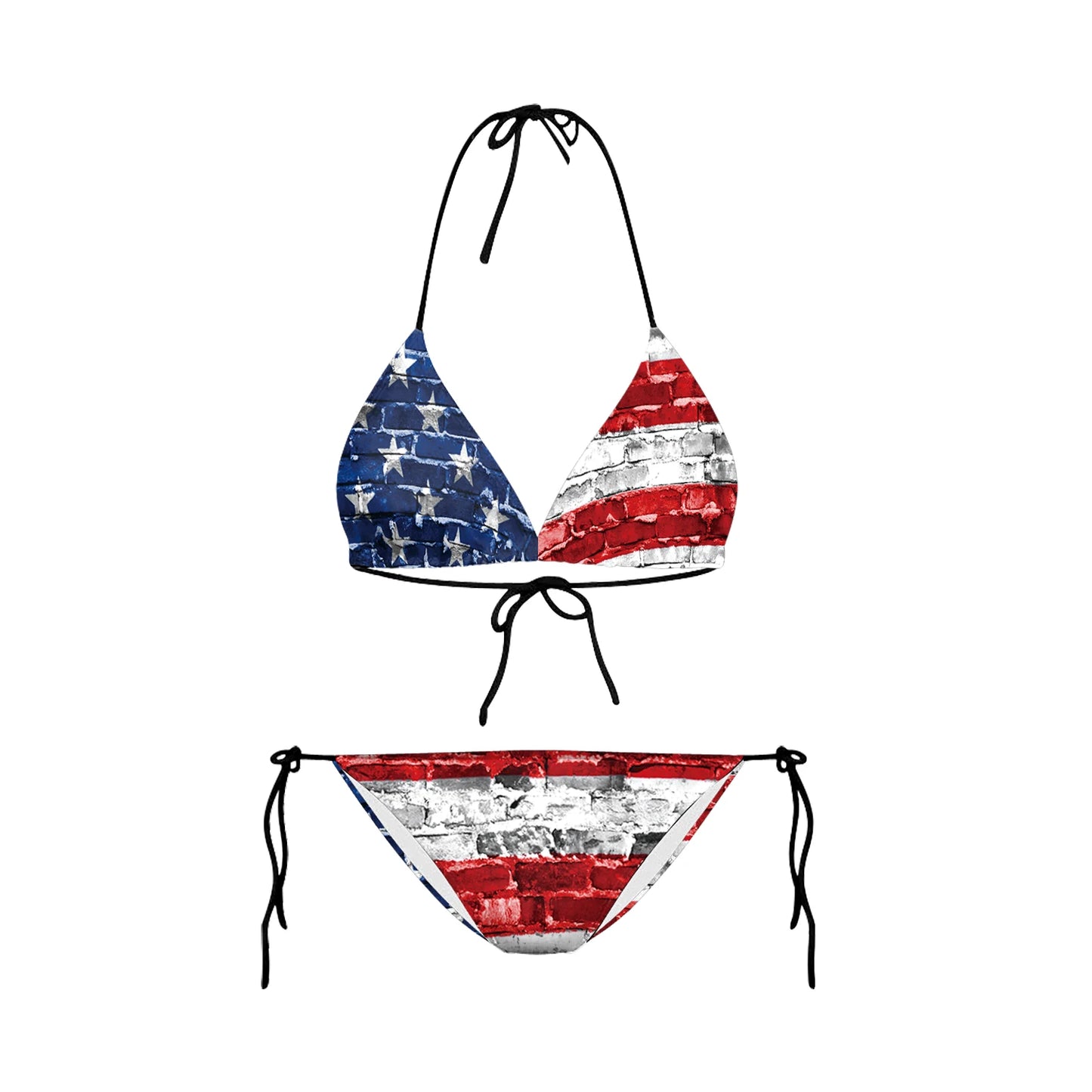 2023 Bikinis Mujer Women Bikinis Swimwear Beach Wear American Flag Bikini 3D Printed Sexy Swimsuit Bathing Suits
