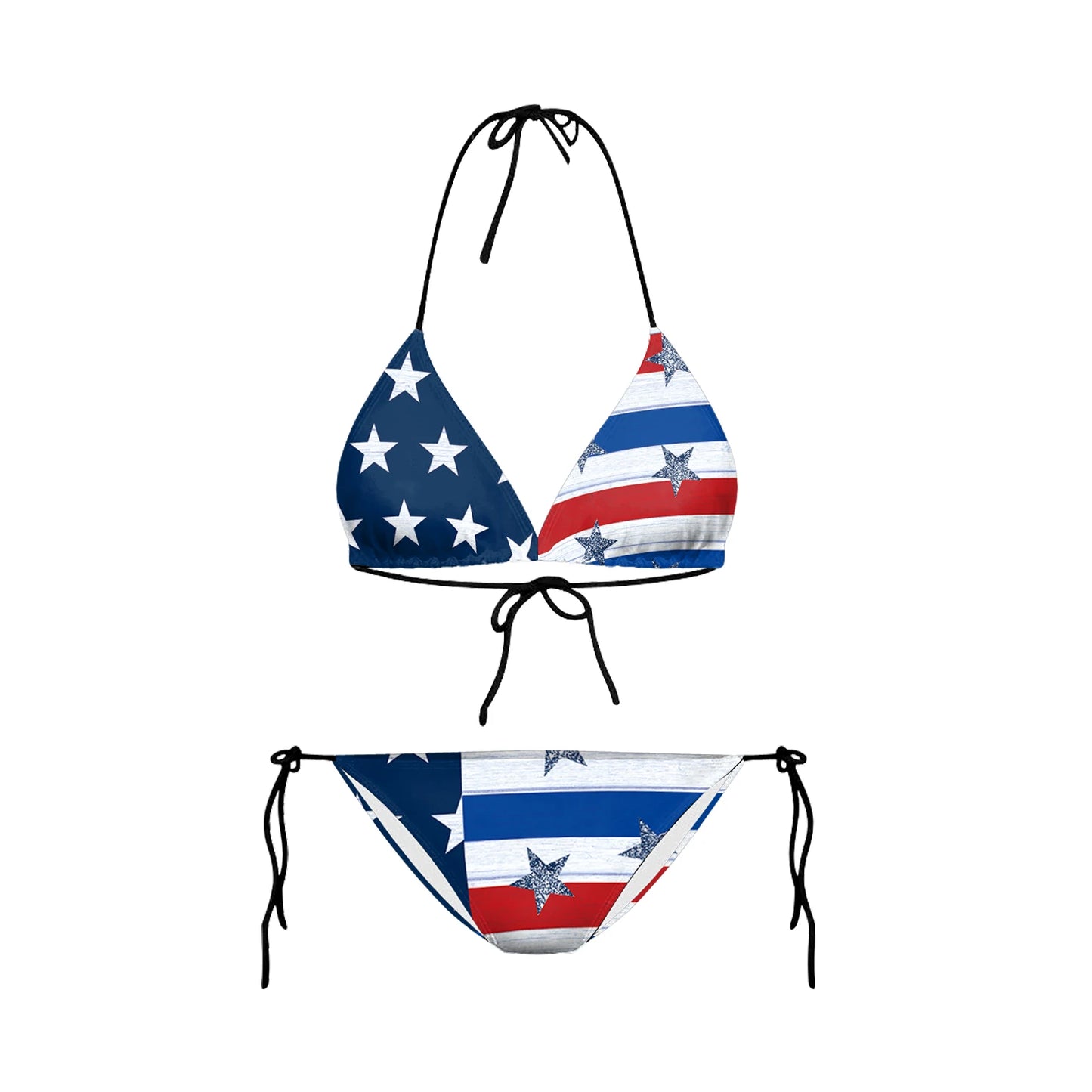 2023 Bikinis Mujer Women Bikinis Swimwear Beach Wear American Flag Bikini 3D Printed Sexy Swimsuit Bathing Suits