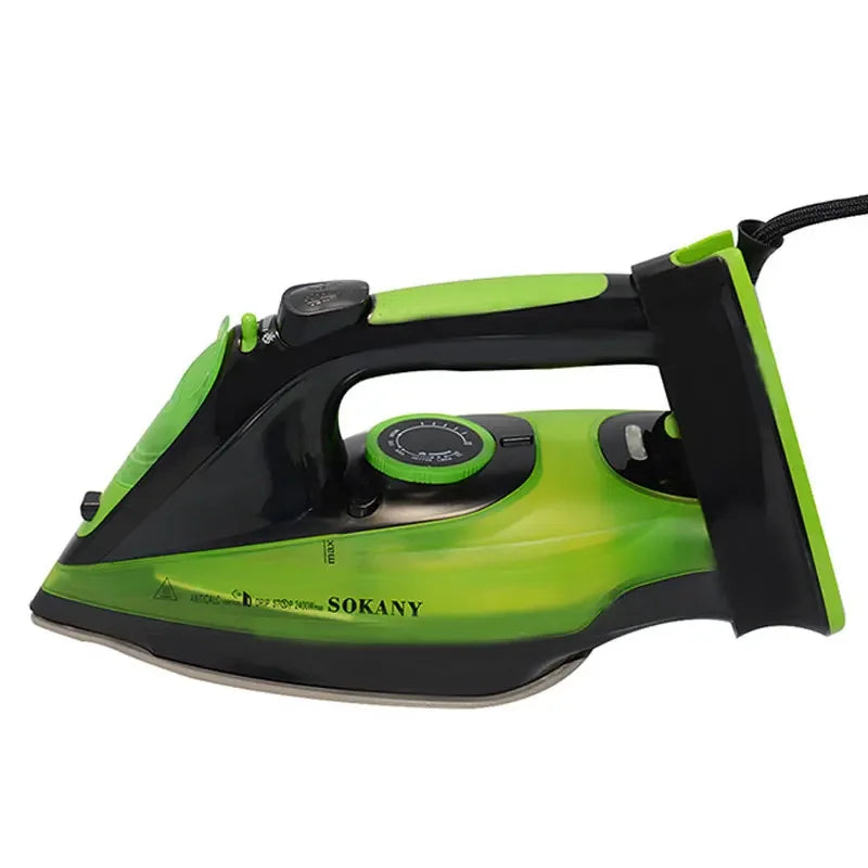 Steam Iron for Clothes, 2400W Rapid Even Heat, Portable Steam-Dry & Steam Iron - Non-Stick Ceramic Soleplate Home Steam Iron