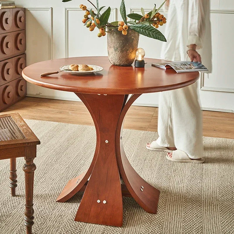 Round Modern Dining Table Living Room Unique Restaurant Kitchen Dining Table Coffee Italian Tavolo Da Pranzo Home Furniture