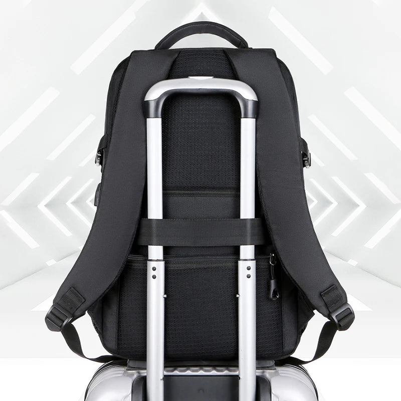 Backpack USB Headphone Jack Large Capacity Waterproof Travel Bag Boarding Carry-on Business 15.6 inch Computer Storage Y83A