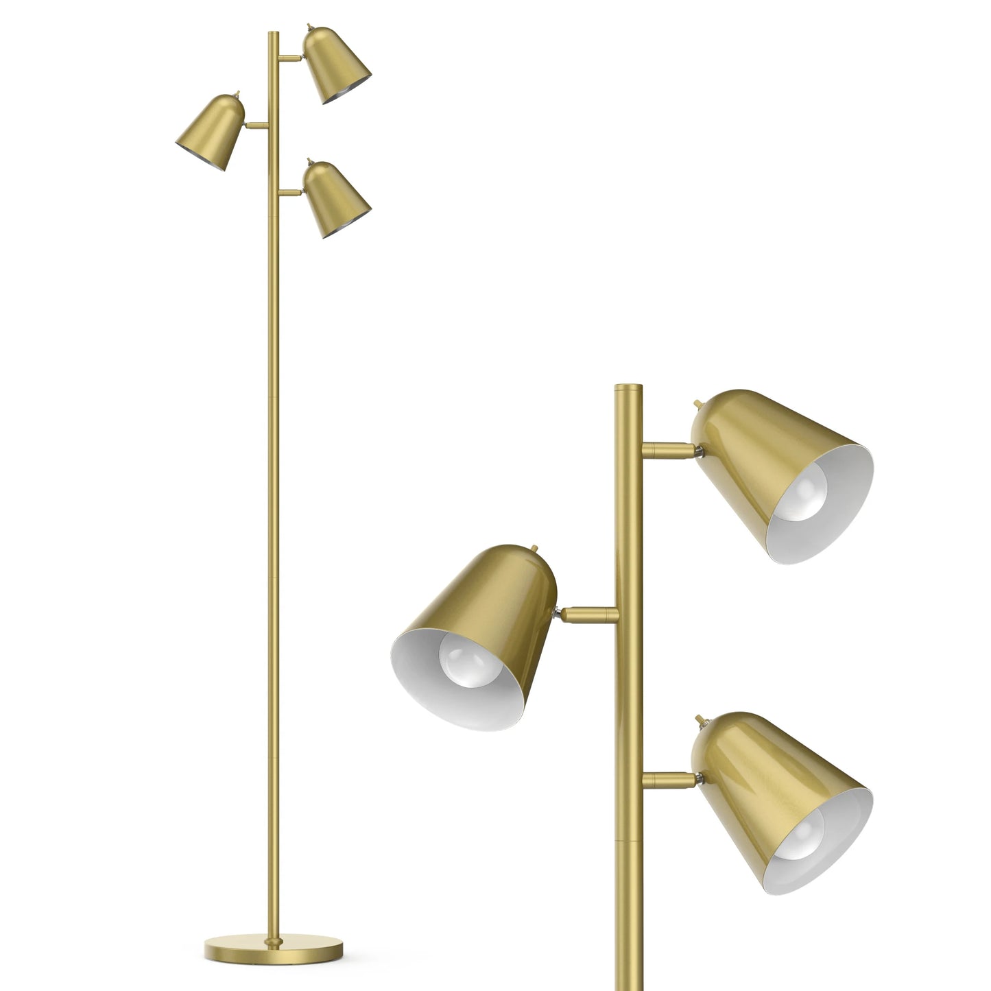 68" Tree Floor Lamp with 3 Bulbs Included