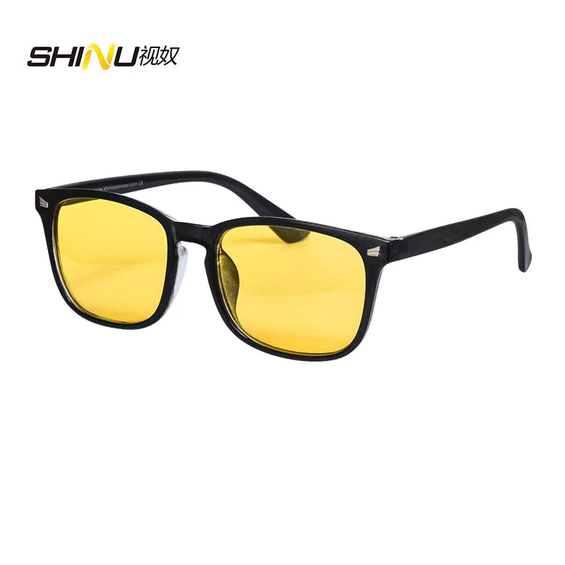 SHINU Fashion Glasses Polarized Yellow Lenses For Night Vision Driving Glasses Eyes Protection Goggles Anti Blue Light Glasses