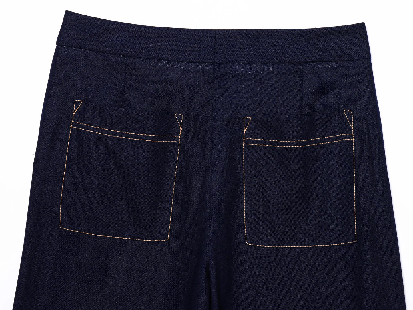 Women's clothing 2025 autumn new product fashion blended line decoration straight casual trousers