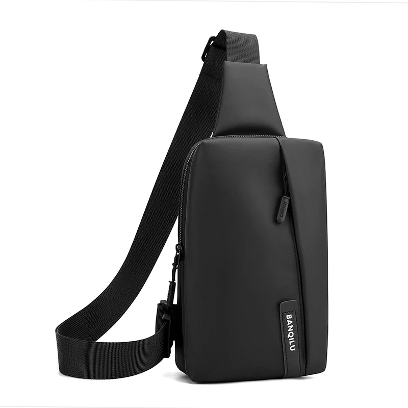 Men's breast bag ins waterproof messenger bag fashion locomotive cycling backpack shoulder bag sports couple fanny pack
