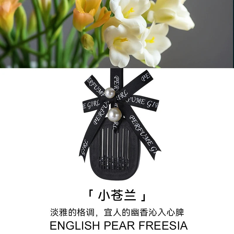 Car Fragrance Diffuser Natural Scented Car Perfume Pendant Decorate long-lasting aromatherapy fragrance piece car deodorization