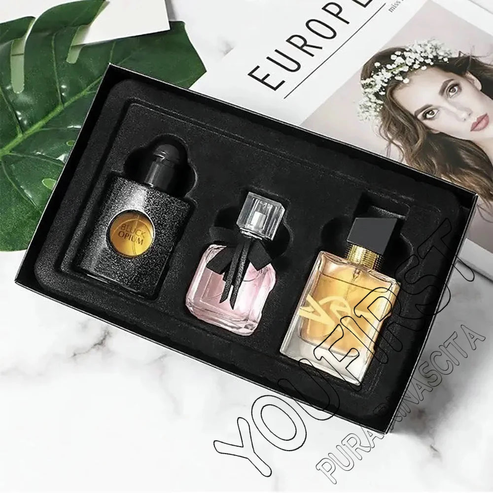 New Private Brand Perfume Women 30ml 3pcs Gift Box Set Club De Nuit Perfumes De Mujer Plant Floral Scent Spray Parfum Pour Femme