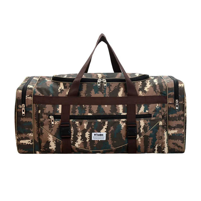 Large Capacity Male Fashionable Travelling Bag Nylon Camo Luggage Bags Storage Bags for Daily Travel and Business Trip Backpack