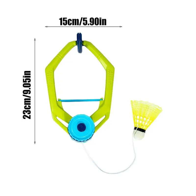 Badminton Single-Player Trainer Adjustable Rebound Trainer Badminton Practice with String Includes 1 Table Tennis Ball 3