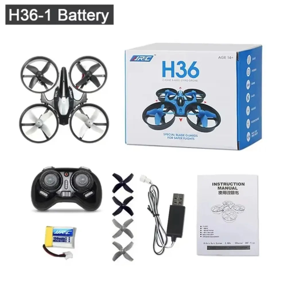 Anti-collision H36 Mini RC Drone Four-axis With Light Remote Control Quadcopter Flying Rechargeable