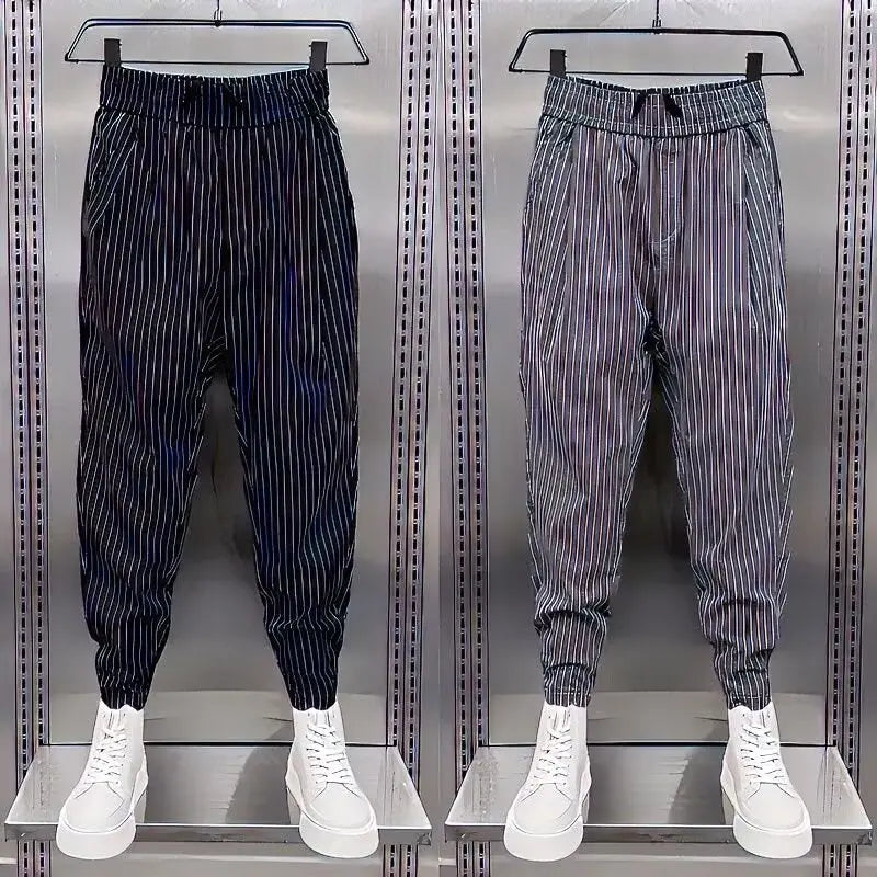 Men's Clothing Sweatshirt Men's Summer Pants Man Running Ice Silk Pants Gym Male Clothes Jogging Sport Joggers Big Size Cargo