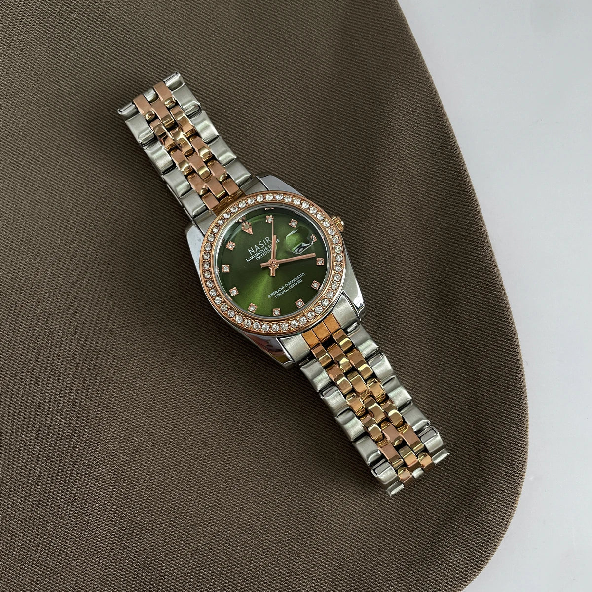 CILOA green round watch women's light luxury brand authentic 2025 new trend fashion casual high quality waterproof quartz watch