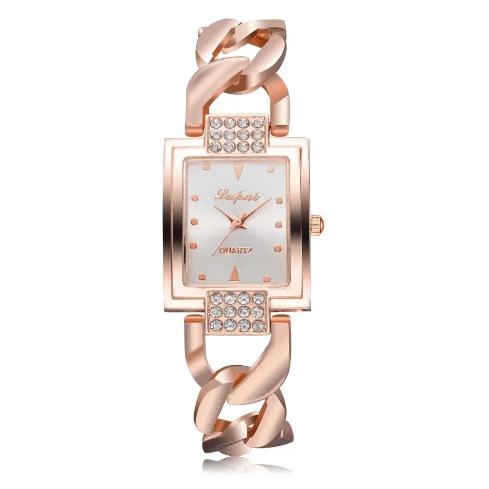 Women's Watches Top Brand Luxury Gold Bracelet Watch Women Watches Rhinestone Ladies Watch Clock Reloj Mujer Montre Femme