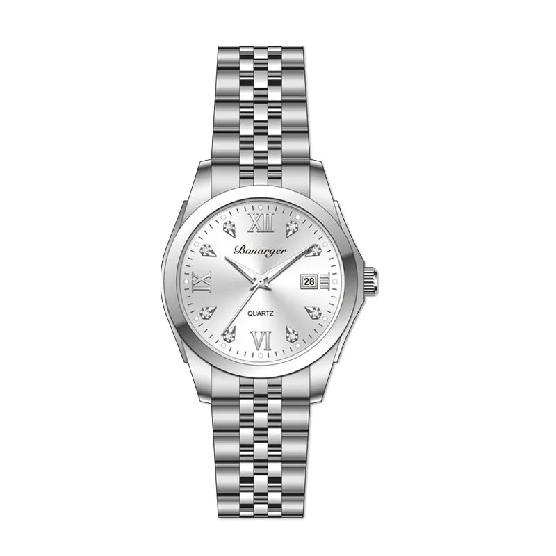 Ladies' watches, women's niche, light luxury, high-end feel, women's high beauty, luminous steel strip calendar, women's watches
