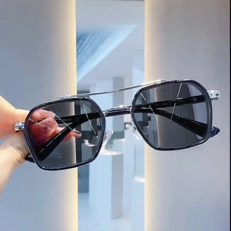 Photochromic Sunglasses for Women/Men Metal Frame UV400 Fashion Eyewear