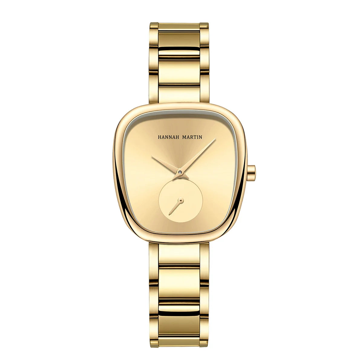 2023 New Women's Quartz Wristwatch 34mm Wine Barrel Rose Gold Black Stopwatch Fashionable Minimalist Style Oval Women's Watches