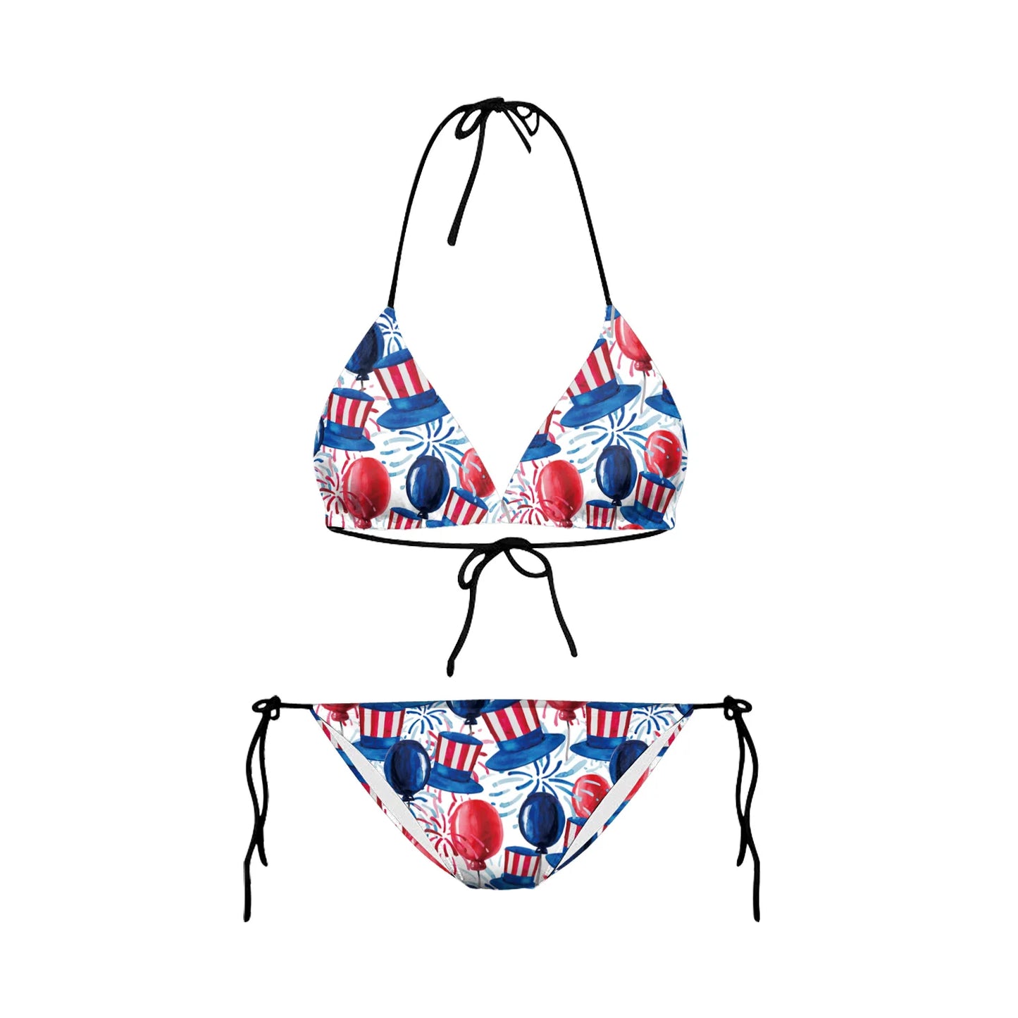 2023 Bikinis Mujer Women Bikinis Swimwear Beach Wear American Flag Bikini 3D Printed Sexy Swimsuit Bathing Suits