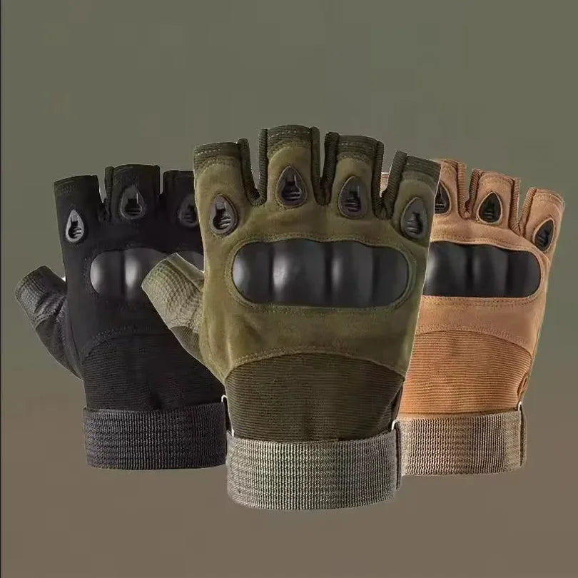 Half-Finger Outdoor Hunting Tactical Gloves Training Fitness Anti-Skid Cycling Sports Breathable Wear Resistance Wholesale